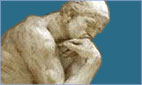 Auguste Rodin. Der Denker: Entscheidungen knnen erst im Arbeitsproze getroffen werden.